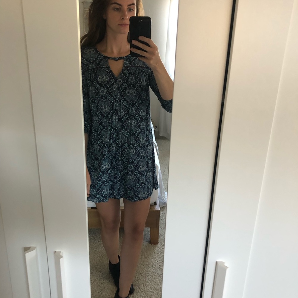 AE paisley blue dress